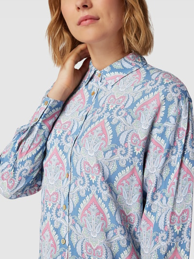 Montego Overhemdblouse met paisleymotief Metallic turquoise - 3