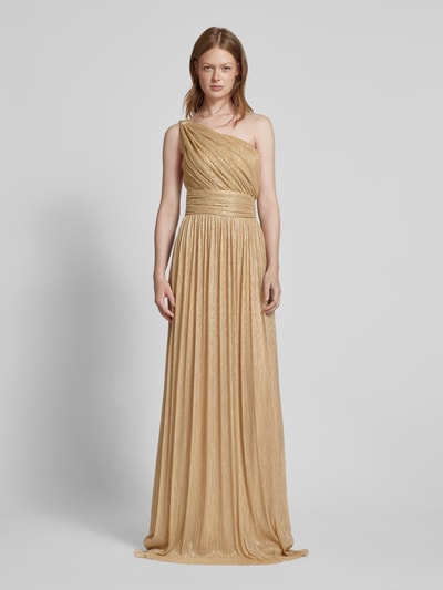 TROYDEN COLLECTION Abendkleid mit One-Shoulder-Träger Gold 4