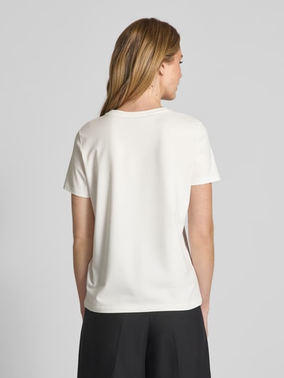 comma T-Shirt mit Motiv-Print Offwhite 5