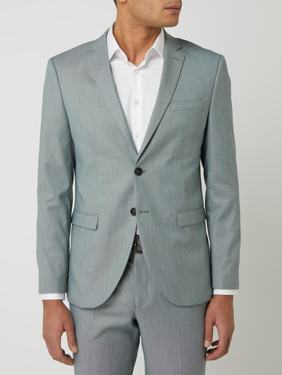 SELECTED HOMME Slim fit 2-knoopscolbert met stretch, model 'Logan' Groen - 4