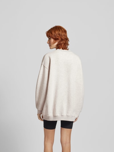 Anine Bing Oversized Sweatshirt mit Label-Print Weiss 5