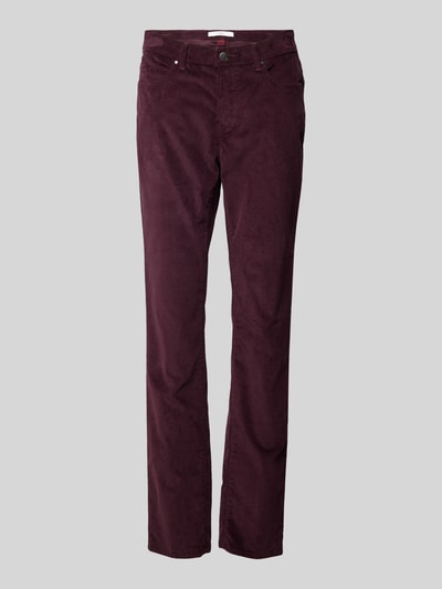 Brax Stoffhose mit 5-Pocket-Design Modell 'Mary' Aubergine 1