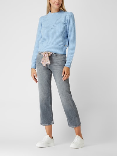 Scotch & Soda Straight fit high rise jeans met stretch, model 'The Sky' Middengrijs - 1