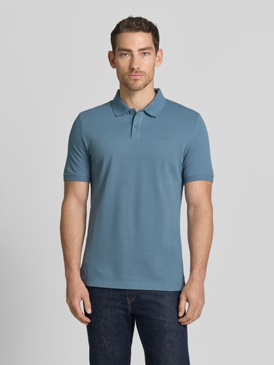 s.Oliver RED LABEL Koszulka polo o kroju regular fit z czystej bawełny Szaroniebieski 4
