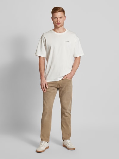 Pierre Cardin Tapered fit jeans in 5-pocketmodel, model 'Lyon' Zand - 1