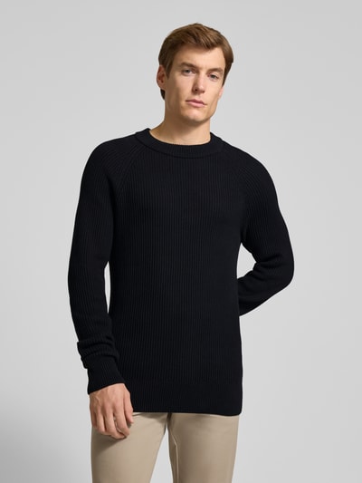 Casual Friday Strickpullover mit Rundhalsausschnitt Modell 'Kristian' Marine 4