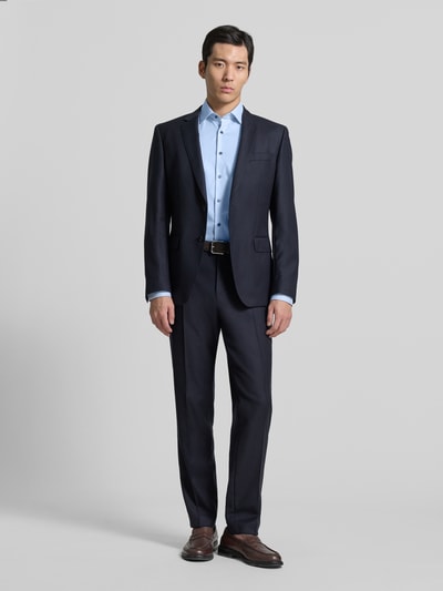 OLYMP Level 5 Slim fit zakelijk overhemd van katoenmix met Kentkraag Bleu - 1
