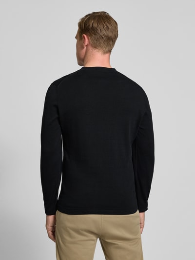 SELECTED HOMME Regular fit gebreide pullover van puur katoen, model 'RAVI' Zwart - 5