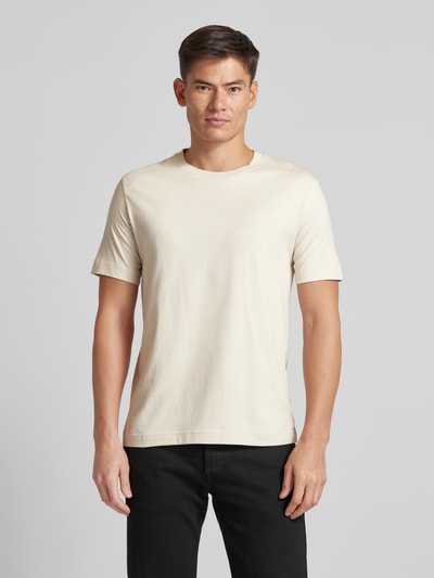 Marc O'Polo Regular Fit T-Shirt aus reiner Baumwolle Beige 4