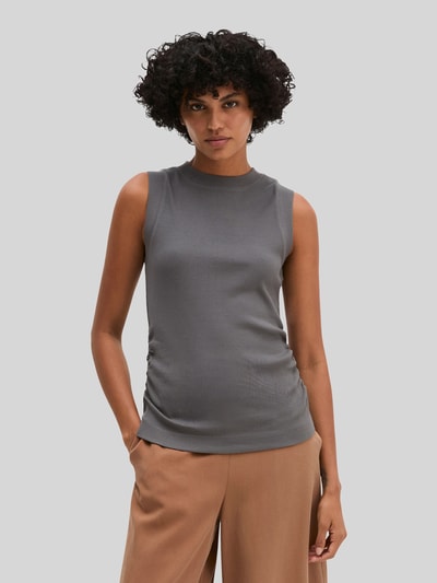 Marc O'Polo Slim Fit Top aus Baumwoll-Mix Dunkelgrau 4
