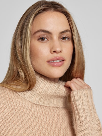 JOOP! Strickpullover mit Rollkragen Camel 3