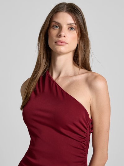 Jake*s Cocktail Cocktailkleid mit One-Shoulder-Träger Bordeaux 3
