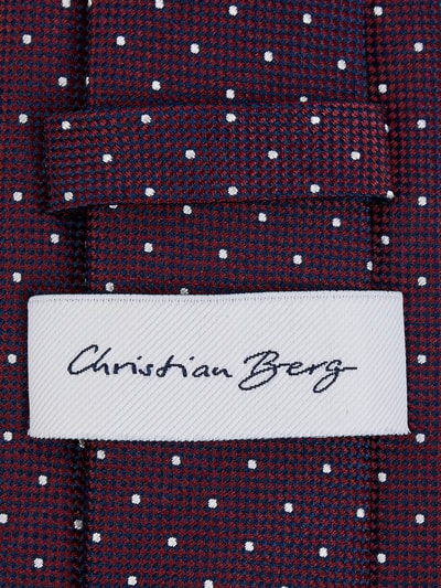 Christian Berg Men Krawatte aus Seide Bordeaux 2