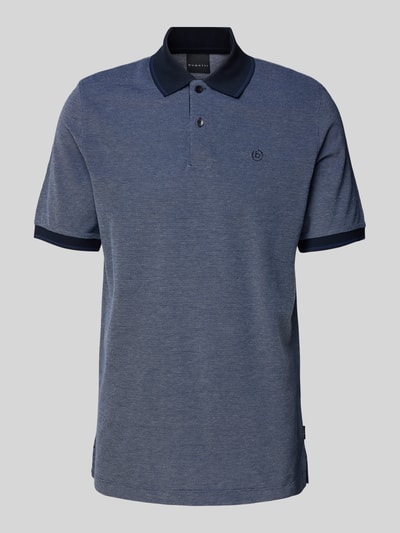 bugatti Poloshirt mit Label-Stitching Marine 2