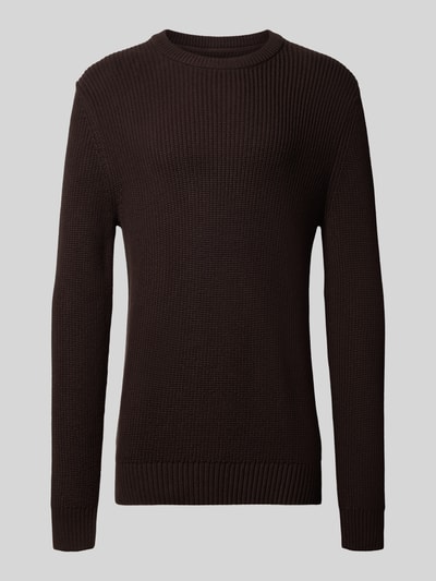 MCNEAL Strickpullover mit Rundhalsausschnitt Schoko 2