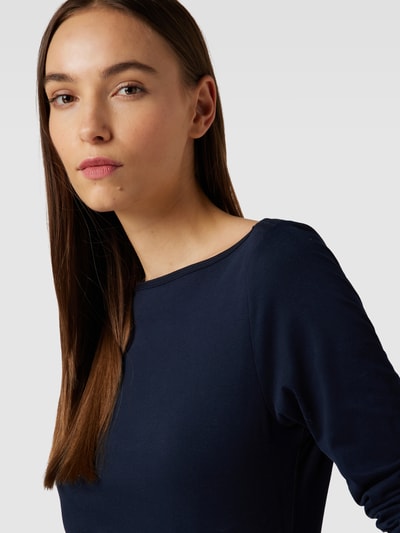 Esprit Shirt met lange mouwen met boothals Marineblauw - 3