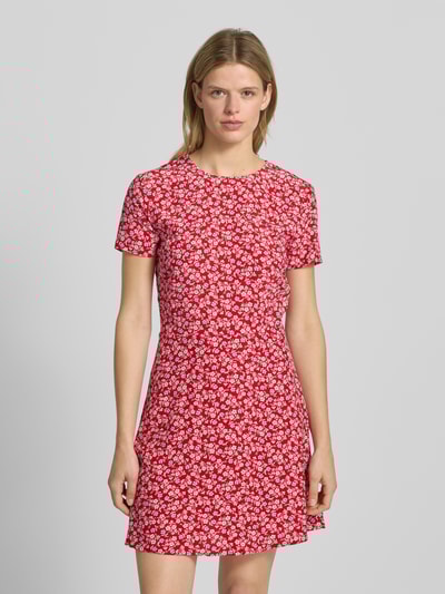 Tommy Jeans Tailliertes Freizeitkleid aus reiner Viskose Rot 4