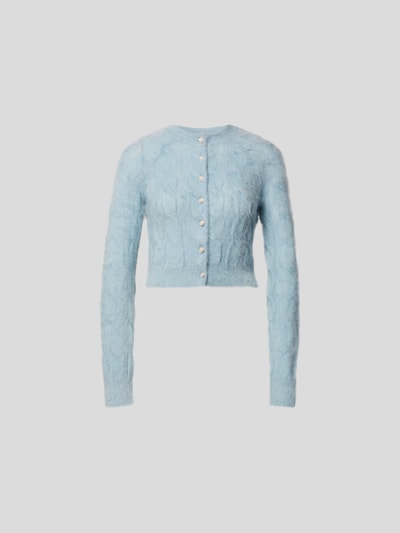 Paco Rabanne Strickjacke mit softer Optik  Hellblau 2