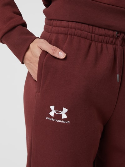 Under Armour Sweathose mit Eingrifftaschen Bordeaux 3