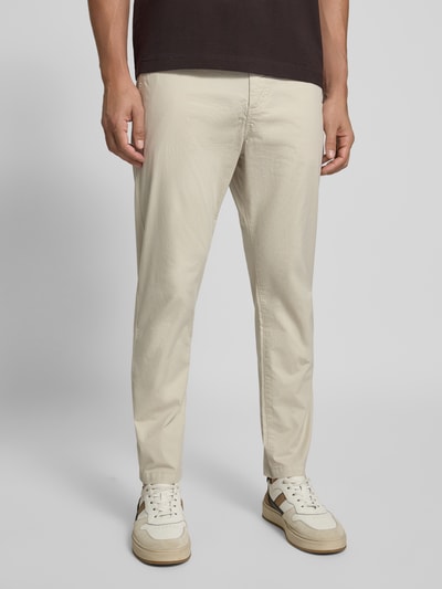 BOSS Orange Tapered fit chino van katoenmix Beige - 4