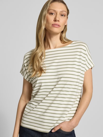 s.Oliver RED LABEL Loose Fit T-Shirt aus Viskose-Mix Ecru 3