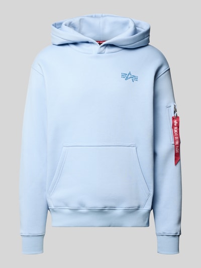 Alpha Industries Hoodie met labeldetails Lichtblauw - 1