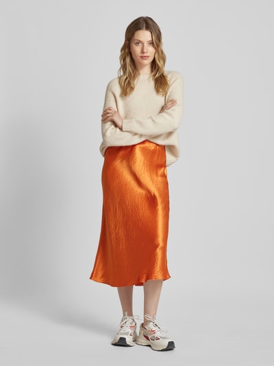 MaxMara Leisure Midirock in schimmerndem Design Modell 'ALESSIO' Orange 1