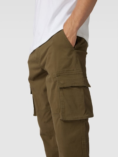 Only & Sons Spodnie cargo z elastycznym zakończeniem nogawek model ‘CANS STAGE’ Khaki 3