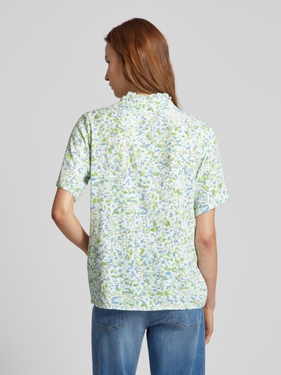 Vila Blouseshirt met V-hals, model 'POVA' Rietgroen - 5