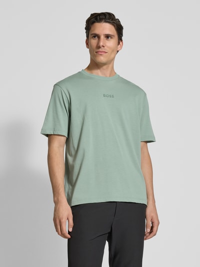 BOSS Green T-Shirt mit Label-Print und Rundhalsausschnitt Mint 4