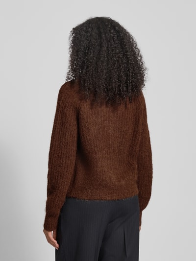 Fynch-Hatton Strickjacke mit Knopfleiste Dunkelbraun 5