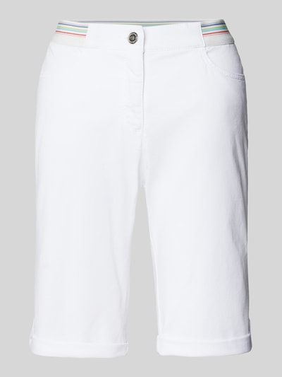 Toni Dress Regular Fit Bermudas mit elastischem Bund Modell 'SUE' Weiss 2