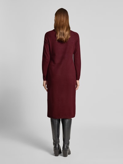 s.Oliver RED LABEL Strickkleid aus Viskose-Mix Bordeaux 5