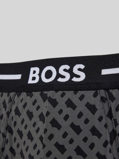 BOSS Slip mit elastischem Logo-Bund im 3er-Pack Mittelgrau 2