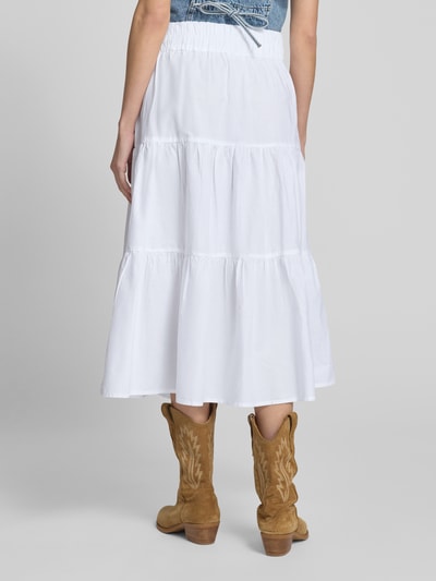 GUIDO MARIA KRETSCHMER WOMAN Midirock im Stufen-Look Modell 'CLAIRE' Weiss 5