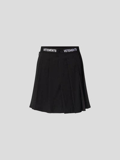 VETEMENTS Minirock mit Label-Stitching Black 2