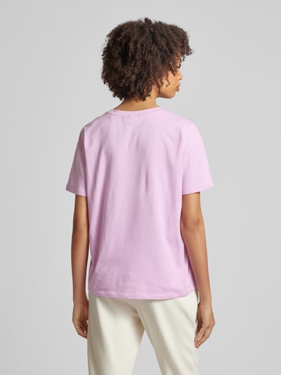 Marc O'Polo Denim T-shirt met labeldetail Roze - 5