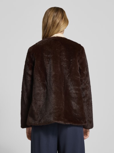 Lauren Ralph Lauren Kurtka ze sztucznego futra z kieszeniami z patką Ciemnobrązowy 5