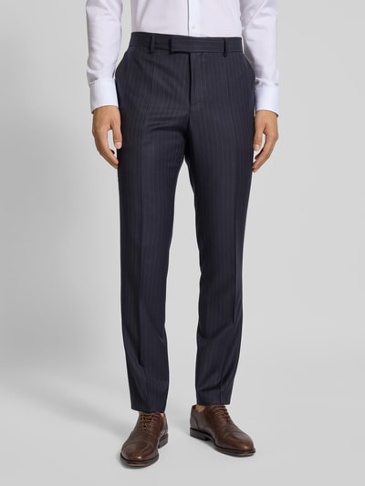 BOSS Slim fit pak van gestreepte scheerwol Marineblauw - 6