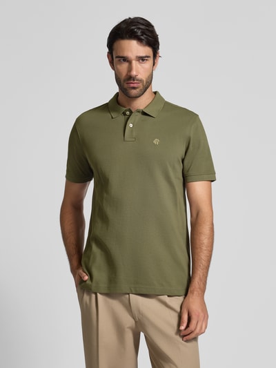 MCNEAL Poloshirt mit Label-Stitching Oliv 4