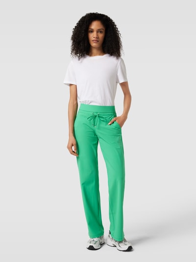 Raffaello Rossi Straight leg broek met tunnelkoord, model 'CANDICE' Groen - 1