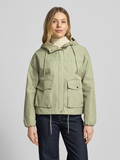 s.Oliver RED LABEL Regular Fit Parka aus Baumwoll-Mix Khaki 4