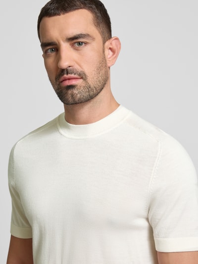 SELECTED HOMME T-Shirt aus reiner Wolle Offwhite 3