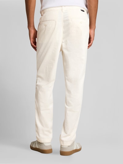 Tom Tailor Denim Regular Waist Cordhose aus reiner Baumwolle Offwhite 5