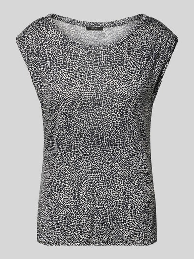 OPUS T-Shirt mit Kappärmeln Modell 'Struki' Dunkelblau 2