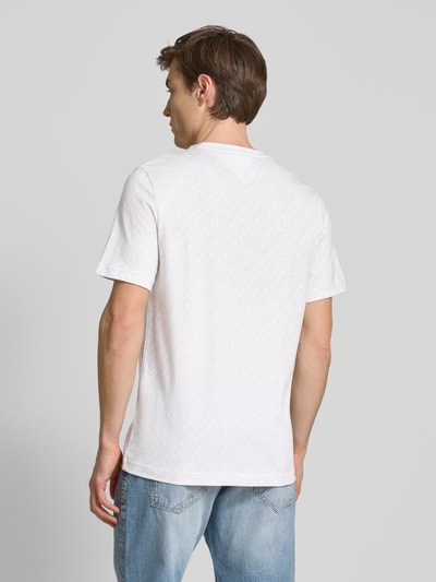 Tommy Hilfiger T-Shirt mit Label-Stitching Ecru 5