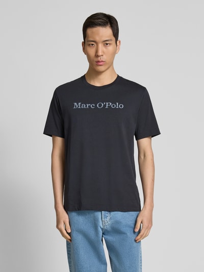 Marc O'Polo Regular Fit T-Shirt aus reiner Baumwolle Marine 4