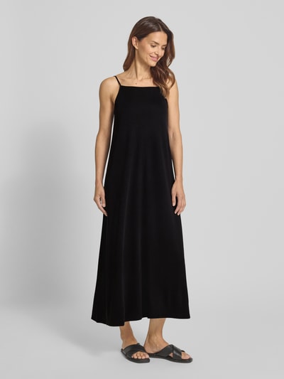 Jake*s Casual Midikleid mit Karree-Ausschnitt und Spaghettiträgern Black 1