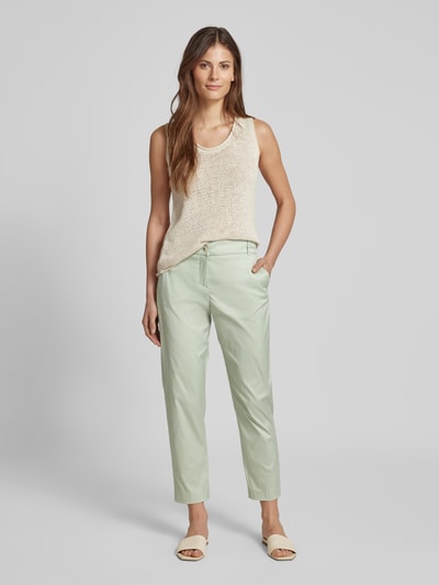 Christian Berg Woman Tapered Fit Chino mit verkürztem Schnitt Mint 1