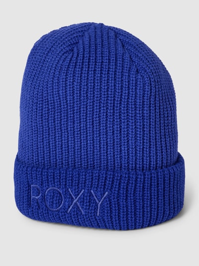 Roxy Beanie mit Label-Stitching Modell 'FREJA' Blau 1